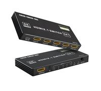 5X1 choos model Répartiteur HDMI 2.1 avec télécommande Dolby Vison, commutateur 120Hz, 5 ports, 4K, 120Hz, CEC, 48Gbps ""Nipseyteko