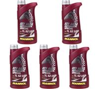 5x1 Litre Original MANNOL Huile de Transmission Automatique Atf AG52 Spécial