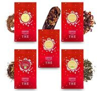 5x20g de Thés et Infusions de Noël assortis en vrac pour varier les plaisirs tout au long de la journée | COMPTOIR FRANÇAIS DU THÉ