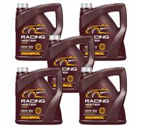 5X4 Litres MANNOL Racing+Ester 10W-60 Huile Moteur API SN/CH-4 ACEA A3/B4
