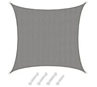 AMANKA 5x5 Voile d'Ombrage Rectangulaire - 90% UV Protection - Toile d'Ombrage Perméable - Toile Pergola - Voiles d'Ombrage pour Patio Bache d'Ombrage - Parasol Toile Perméable Protege Soleil Terrasse