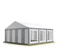 5x6 m Tente de réception/Barnum Gris-Blanc Toile de Haute qualité PVC 700 N