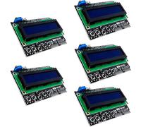 5Xhd44780 1602 Lcd Module Afficheur Bleu Keypad 2X16 Caractères De Couleur Blanche Compatible Avec Arduino Et Raspberry Pi Y Compris Un Ebook!