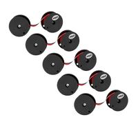 5xruban encreur -pour lettrage-VHBW pour votre imprimante à aiguilles/à étiquettes-,noir/Rouge,approprié pour Sanyo Serd 300, Serd 400 .