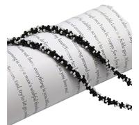 5Yards Multicolor Mini Beaded Lace Trim Wrapped Pearl Rope Handmade DIY Headband Hair Accessories Material(Color11)