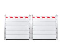6.05 x 0.6m BarrièRes de Protection Contre Les Inondations pour Garage, ClôTure Anti-Inondation éTanche Amovible BarrièRe Mobile de Protection Contre Les Inondations