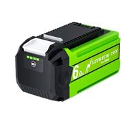 6.0Ah Batterie pour Greenworks 40V Remplacement Batterie Compatible avec Greenworks modèles 29462 29472 29252 25312 25322 20202 20642 27062 21242 22272