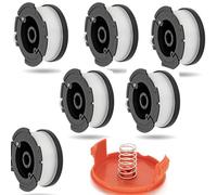 6+1+1 PCS Bobines de Fil Bobine,Bobine Filetée de Rechange pour Tondeuse à Gazon,Compatible avec Black + DEC AF-100 ST5530-GB GLC3630L20-GB STC1820PC-GB BESTA530-GB BESTA525-GB