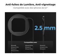 6.1 inch Magnetic Frame Adapter Mount Compatible with 67mm Polarizing CPL Filter on iPhone Magsafe and Bag and Cloth, Compatible with iPhone 17/16/15/14/13/12, 16/15/14/13/12 Pro