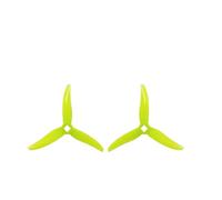 6/10 Paires Hurricane 3525 3.5X2.5X3 3- PC hélice M5 et Support en T Compatible avec FPV Freestyle et Drones Cure-Dents 3.5 Pouces(10Pair Yellow)