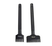 6/10 - Perforateur Rhombus - Point de laçage - 4 mm - Dents Rhombus - Trou pour outils en cuir - Pour véhicules en cuir