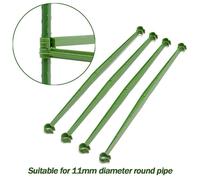 6/12/20pcs Jardin Enjeux De Soutien Aux Plantes Serre Jeu Bielles Jardinage Pilier Connecteur Fixe Légume Treillis Outil