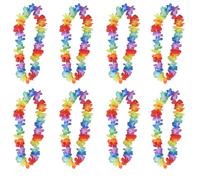 6,12,24,48 COLLIERS DE FLEURS HAWAÏEN HULA ALOHA HAWAÏEN LOT DE FÊTE