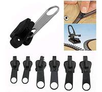 6/12/24Pcs Fix Zip Puller, Zip Slider Repair Instant Kit, Fix Zipper Removable Rescue Replacement Pack, Instant Zipper Set for Coats Jacket Luggage Backpacks (6pcs)