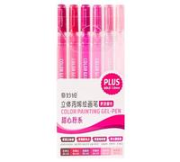 6/12/54 stylos à encre gel de couleur acrylique marqueurs de peinture acrylique fournitures d'artisanat pour le dessin sur verre céramique