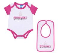 6-12 Mois - Body Bavoir Bébé Fille Om - Collection Officielle Olympique De Marseille Multicolore