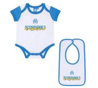 6-12 Mois - Body Bavoir Bébé Garçon Om - Collection Officielle Olympique De Marseille Multicolore