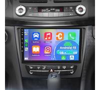 6+128G 8 Core Android 15 Autoradio Multimédia avec sans Fil CarPlay Android Auto pour Mercedes Benz E Class CLS Class W211 W219 2005-2008, 9 Pouces écran Tactile Radio Stéréo avec Navigation GPS SWC