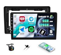 6+128G CAMECHO 9 Pouces Autoradio pour Fiat Ducato/Peugeot Boxer/Citroen Jumper 2011-2022 avec caméra de recul, Android 13 sans Fil Carplay Android Auto Bluetooth Radio avec WiFi FM/RDS DSP GPS