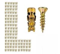 6×14mm Short Expansion Screw Set for Cabinet Hinge Repair & Stripped Thread Restoration,Door Hinge Thread Repair Screws, Cabinet Hinges Repairs Kit To Stop Sagging,Heavy Fasteners (100 pcs)