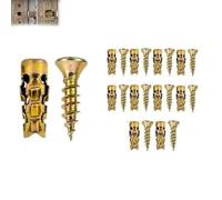 6×14mm Short Expansion Screw Set for Cabinet Hinge Repair & Stripped Thread Restoration,Door Hinge Thread Repair Screws, Cabinet Hinges Repairs Kit To Stop Sagging,Heavy Fasteners (10 pcs)