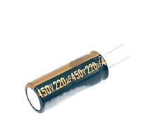 6-18pcs/lot 450v 220UF high frequency low impedance 450v220UF aluminum electrolytic capacitor size 18 * 50MM 20% RB92A 20% NWPNLXEA(One Size)