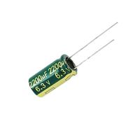 6,3 V 2200 uf Volume 10 x 20 mm Condensateurs électrolytiques en aluminium 6,3 V 2200 UF 6,3 V 2200MF 2200MF 6,3 V 6,3 VDC 2200 MFD 3300UF (6,3 V820UF8 x 12 20 pièces)