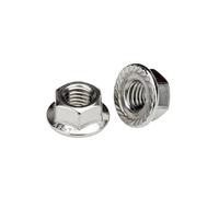 6#-32 8#-32 10#-24 32 1/4-20 28 5/16-18 3/8-16 1/2-13 12 Filetage fin M6 M8 M10 M12 M14 Écrou à bride en acier inoxydable 304(10pcs 6-32)