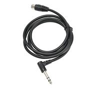 6,35 Mm Câble Mâle Mâle à MIDI 5pins, Rectangle Facile à Fermer et Robuste 90 Degrés de 6,35 Mm au Câble MIDI DIN 5pin pour Les Synthétiseurs pour Les Haut-parleurs