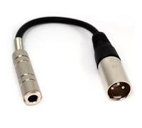 6,35 mm Mono Jack Femelle vers XLR Fiche câble Cordon 20 cm