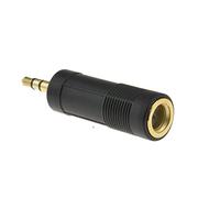 6,35 mm Stéréo Jack Femelle vers 3,5 mm Stéréo Jack Fiche Plaqués Or Adaptateur