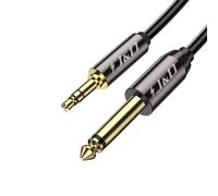 6.35mm 1/4 Inch TS to 3.5mm 1/8 Inch TRS Cable,Gold Plated 1/4 Male to 3.5mm 1/8 Male Mono Interconnect Rugged Stereo Aux Jack Adapter Cable,3 Meter