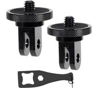 6.35mm Aluminum Tripod Adapter - 20pcs Conversion Bracket Compatible with Gopro Insta360 Action Cameras and Other Standard 1/4"" Accessories, Quarter Inch Ecosystem Mount