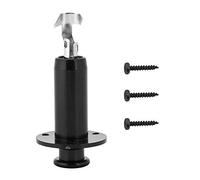 6.35mm Guitar Output Jack | Solid Metal End Pin for Acoustic Electric Guitar | Shielded Jack Socket | Universal 1/4" Stereo Jack for Amp Cords/Pickups (Noire)