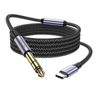 6,35mm TRS Câble USB C (3m) Câble USB C Professionnel à 6,35 Audio,Câble D'Enregistrement Tressé en Nylon pour Google Pixel 4XL,Galaxy Note 10 + (Soutien à L'Enregistrement)