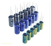 6.3V 10V 16V 25V 35V 50V 400V 450V 1UF 2.2UF 4.7UF 10UF 1000UF 22UF 33UF 47UF 470UF 100UF 220UF Aluminum Electrolytic Capacitor AUOQKQUT(25V 2200uF 5PCS)