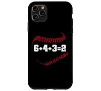 6+4+3=2 Double Play 643 Baseballer Softball Baseball Math Coque pour iPhone 11 Pro Max