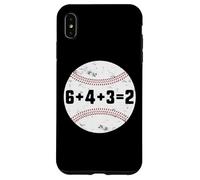 6+4+3=2 Double Play 643 Baseballer Softball Baseball Math Coque pour iPhone XS Max