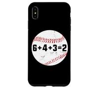 6+4+3=2 Double Play 643 Baseballer Softball Baseball Math Coque pour iPhone XS Max