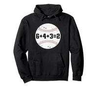 6+4+3=2 Double Play 643 Baseballer Softball Baseball Math Sweat à Capuche