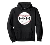 6+4+3=2 Double Play 643 Baseballer Softball Baseball Math Sweat à Capuche