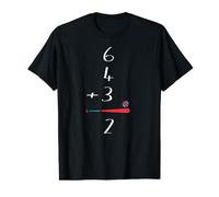 6 4 3 2 Double Play T-Shirt de Baseball à Manches Longues Chrismtas T-Shirt Graphique avec Valeur