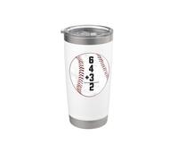 6 4 3 Double Play 6+4+3 = 2 Mathématiques de baseball Gobelet isotherme en acier inoxydable double paroi