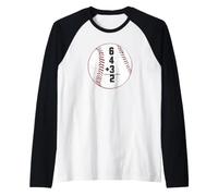 6 4 3 Double Play 6+4+3 = 2 Mathématiques de Baseball Manche Raglan