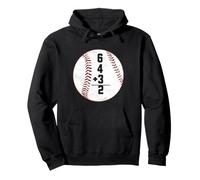 6 4 3 Double Play 6+4+3 = 2 Mathématiques de Baseball Sweat à Capuche