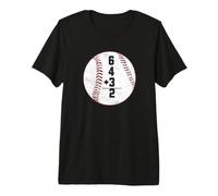 6 4 3 Double Play 6+4+3 = 2 Mathématiques de Baseball T-Shirt Haut de Gamme