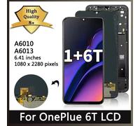 6.41 "nouveau AMOLED pour OnePlus 6T LCD 1 + 6T écran tactile numériseur assemblée pour One Plus 6T A6010 A6013 remplacement de l'affichage Original No Frame
