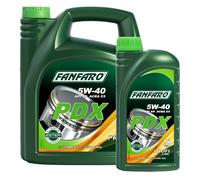6 (5+1) Litres FANFARO 5W-40 PDX Huile Moteur