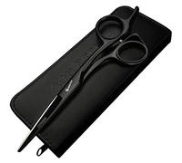 6.5 ou 6 ou 5.5 pouces haute qualité Cheveux Professionnel Ciseaux à Pansement, Barber Cisailles à plat de coupe Ciseaux Noir