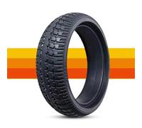 6.5 Pouces Pneu Plein de Remplacement, 6.5 Pouces Pneus en Caoutchouc Non Gonflable pour Roue Avant de Scooter Électrique, Sans Entretien Résistant à l'Usure